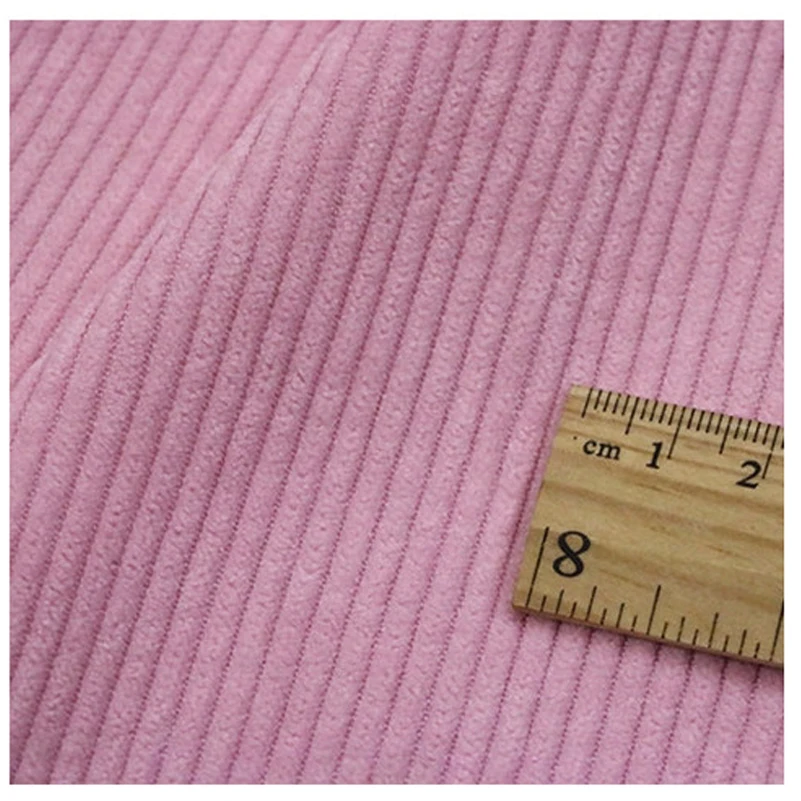 Stripe Corduroy Fabric Solid Color for Sewing Shirts Sanitary Clothes Jacket Pants Sofa Silk Per Meters