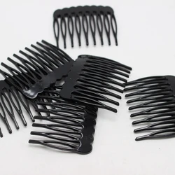 50 Black Plastic Smooth Hair Clips Side Combs Pin Grip Hair Pin 46mm