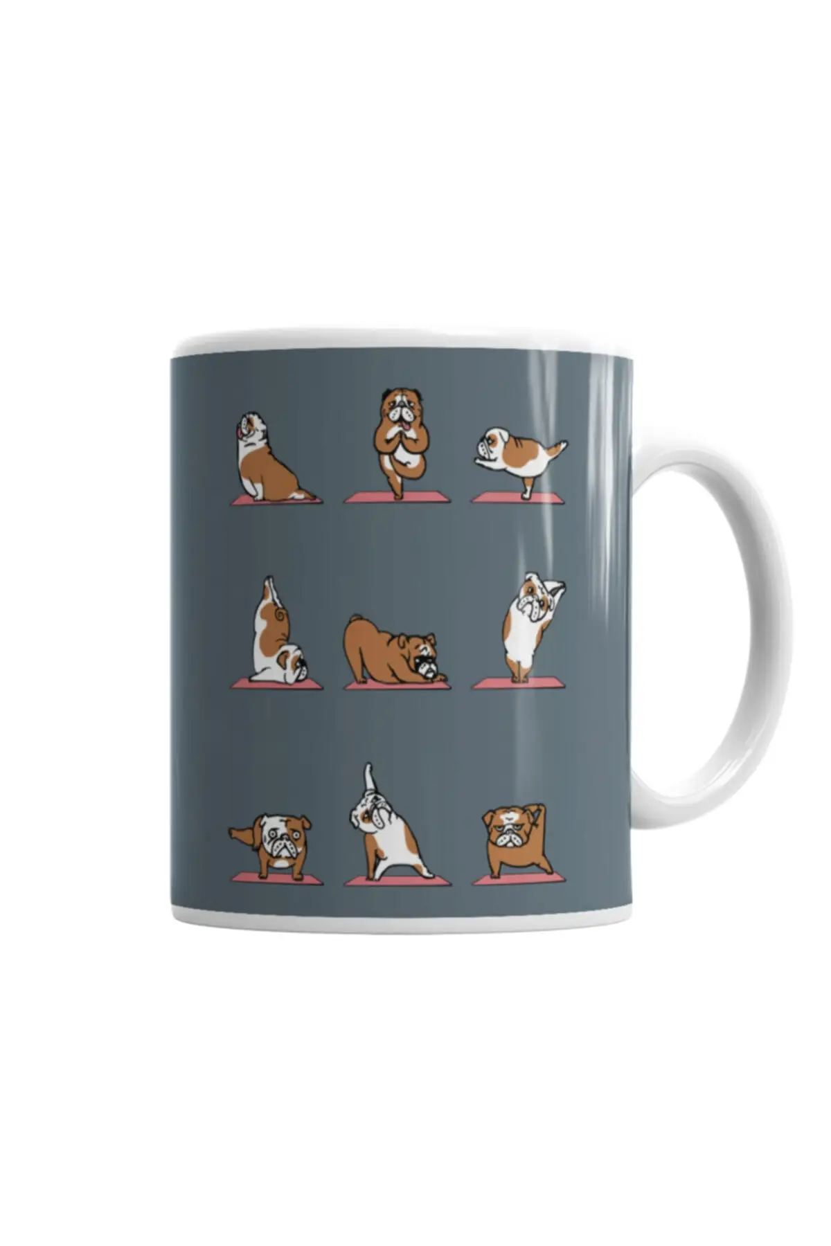 Bulldog Yoga Pug Dog Design Cups Porcelain Mugs Products For Tea And Coffee Office And Home Decoration Warm Thermoses