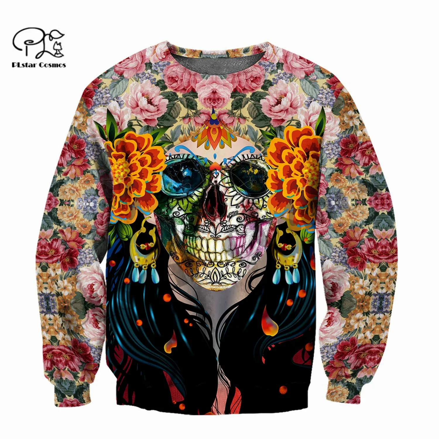 PLstar Cosmos 3Dprint Newfashion Satan Skull Art Harajuku Unique Streetwear Funny Awsome Casual Hoodie/Sweatshirt/Zip Style-5