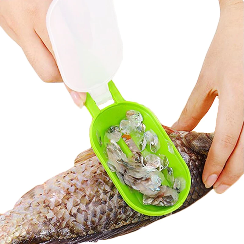 Multifunctional Fish Clean Scales Fish Killing Scraping Scale With Knife Fish Cleaning Tools Kitchen Cooking Accessorie