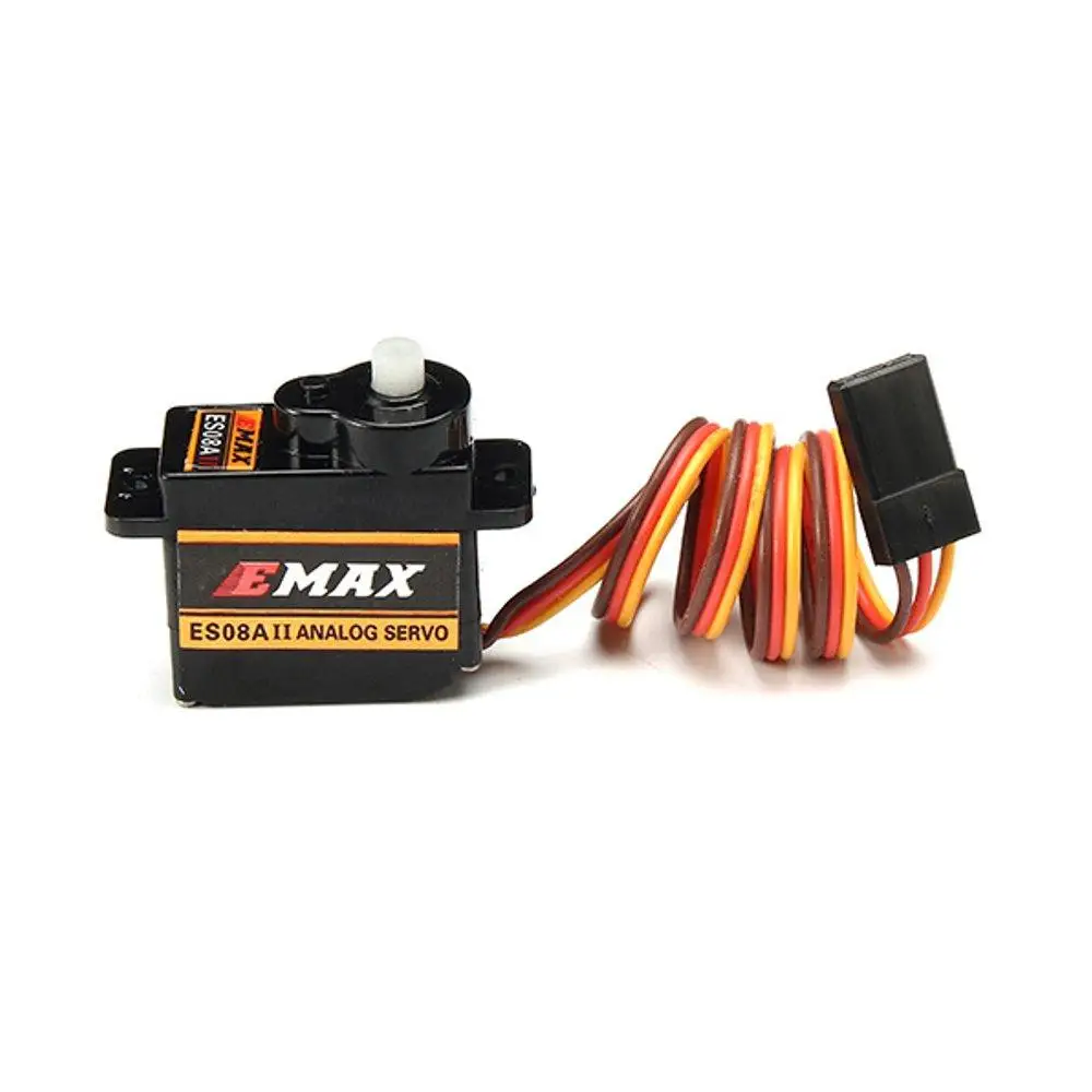 

4PCS Emax ES08A II Mini Plastic Gear Analog Servo 1.8kg/sec for RC Models Airplane