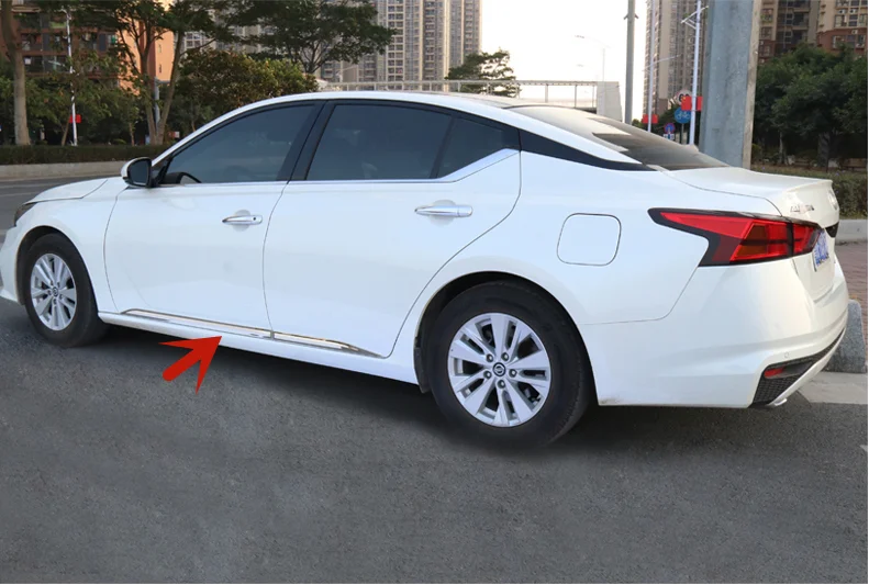 

4pcs/Set ABS/Stainless Steel For Car Side Door Body Protector Molding Cover Trim Fits For New Nissan ALTIMA 2019 2020