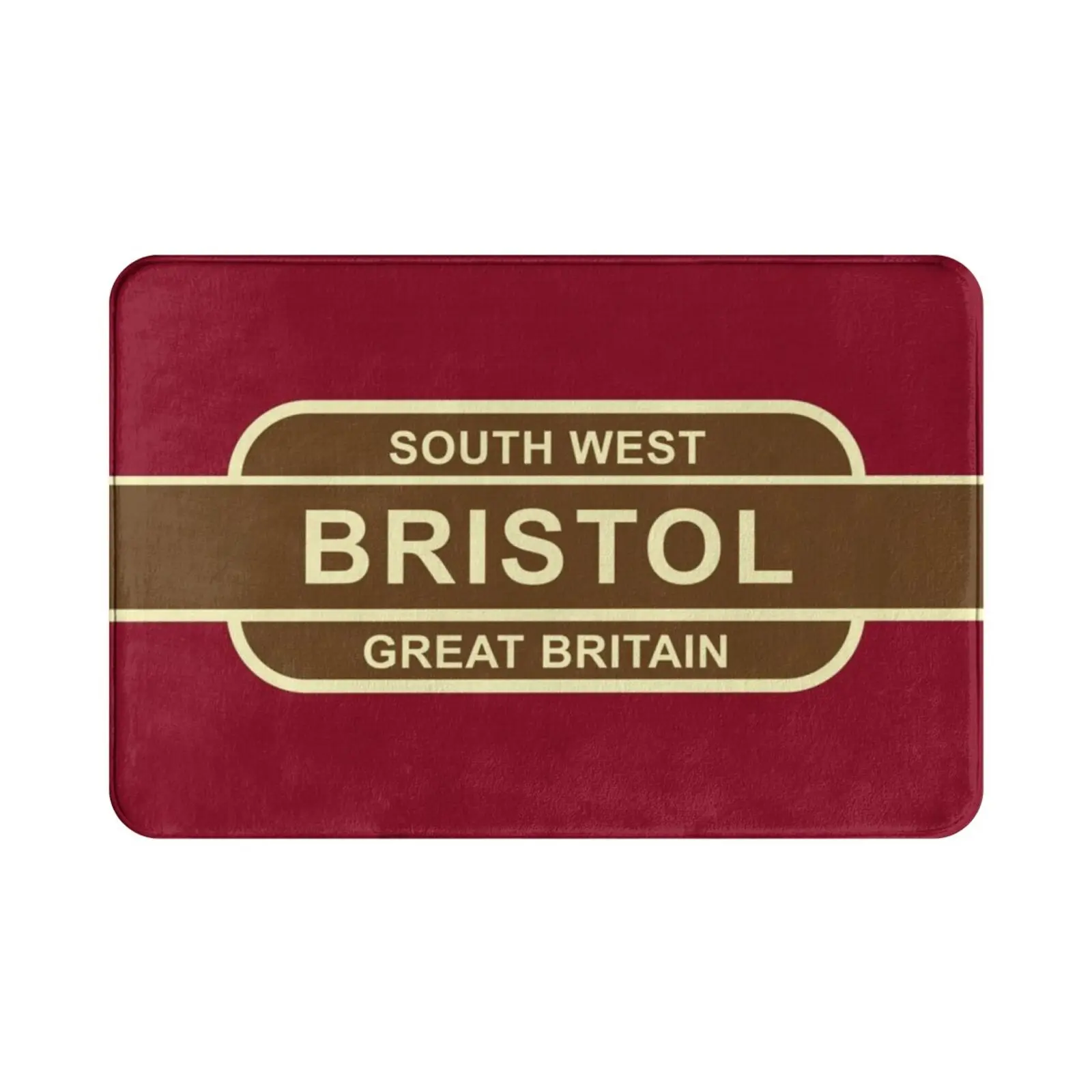 

Винтажный Бристоль Железнодорожный Станция Тотемный Знак Ковер Коврик Коврик Подушка Мягкий Нескользящий Винтаж Бристоль Железнодорожный Знак Железнодорожный