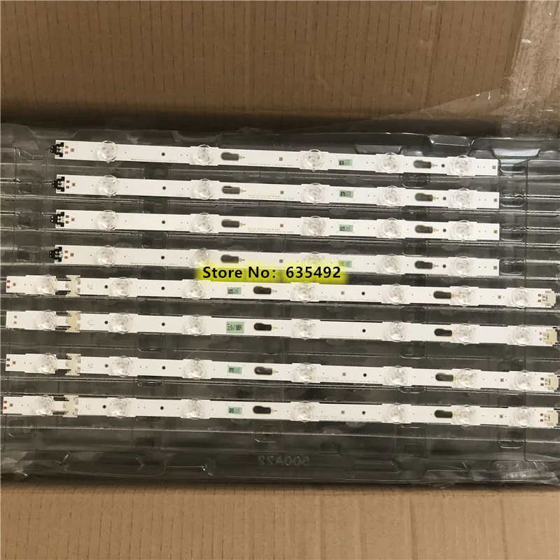 5 مجموعة = 40 قطعة LED قطاع V6DU-430DCA-R2 V6DU-430DCB-R2 BN96-41221A 41220A UE43KU6099 UE43KU7000 UN43KU6000 UN43KU6270 CY-GK043HGAV2