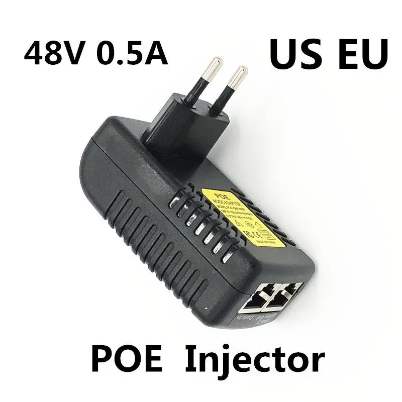 

CCTV камеры видеонаблюдения PoE Питание 48V 0.5A 24W POE настенных розеток POE инжектор Ethernet адаптер IP Камера телефон US штепсельная вилка европейского стандарта