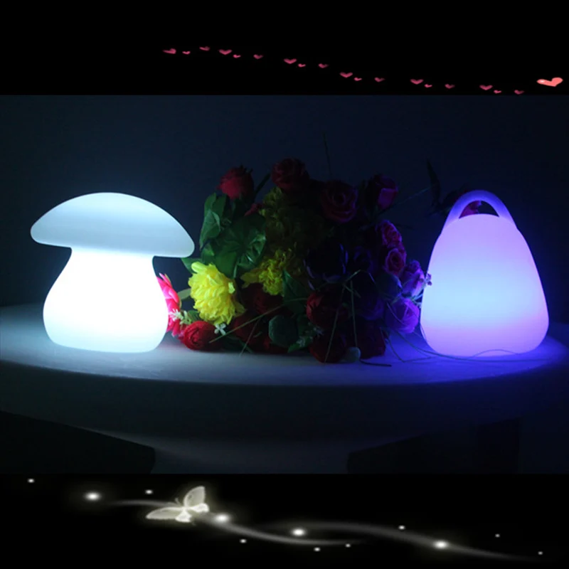 Remote control LED light bar table lamp LED decorative light value lawn lamp simple night light mushroom lamp floor lamp