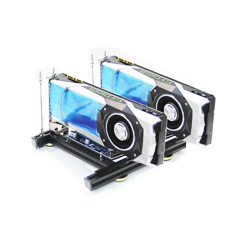 

2GPU Graphics card holder DIY external graphics card base GPU open rack support Miner mining