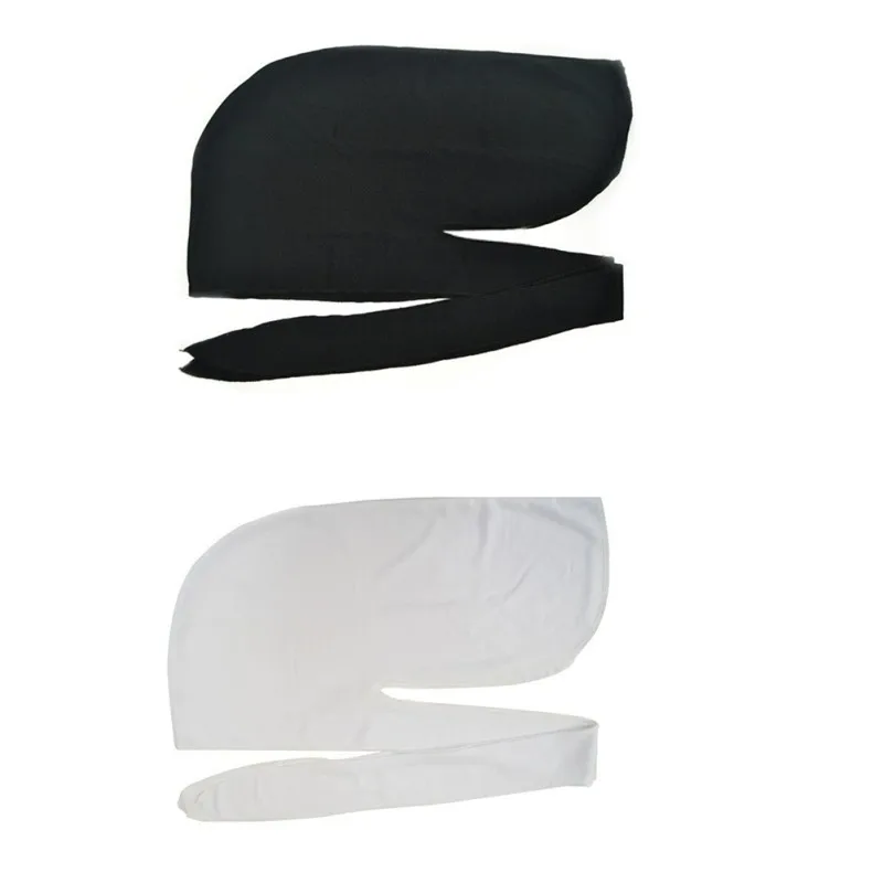 Spandex King S Durag Hat Durags Bandanna Turban Wigs Men Silky Durag Headwear Headband Black/White Hair Accessories