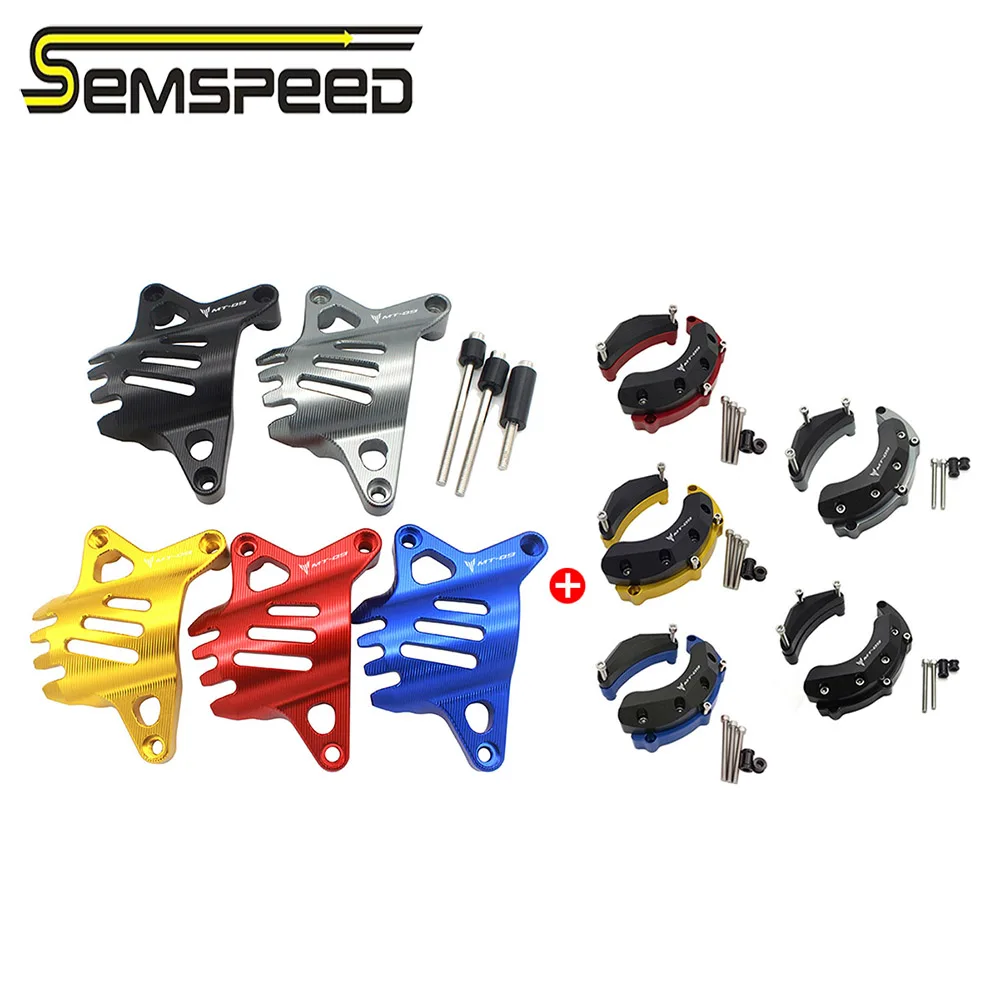 SEMSPEED Water Pump Protective Cover MT09 Engine Protector Cover Accessory For YAMAHA With MT09 Logo Protection Motorcycle Parts