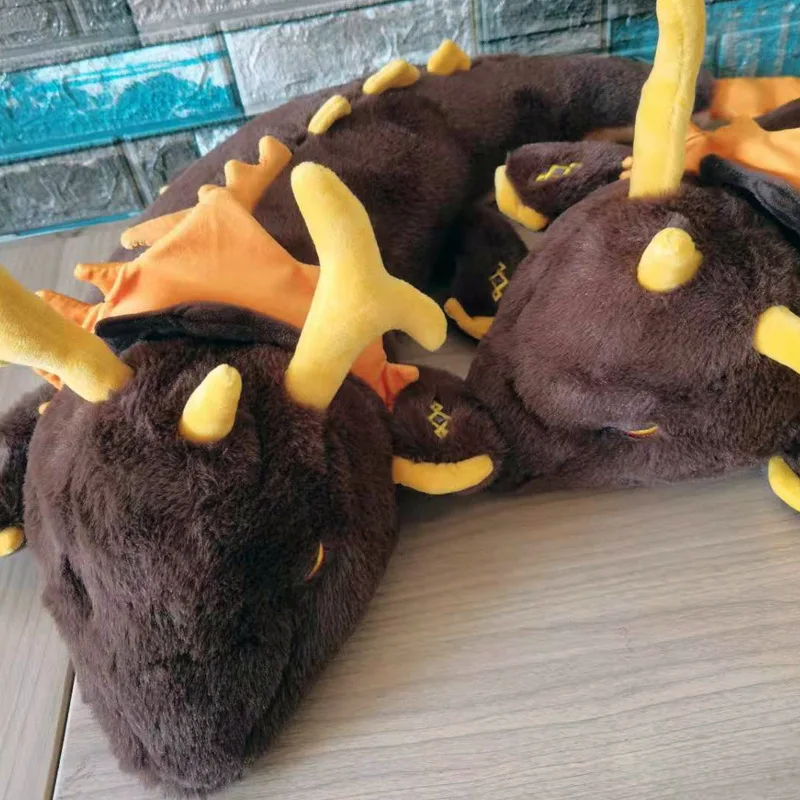 

70CM Genshin impact Plushie Morax Dragon Plush Rock King Zhong Li Cosplay Project Genshin impact Plush Dolls Soft Stuffed Toys