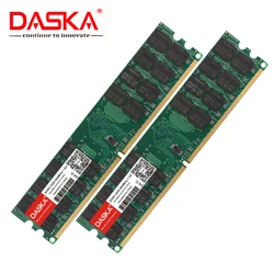 DASKA DDR2 4 ГБ оперативной памяти 800 МГц PC2-6400 Настольная память с затемнением только для AMD 8 ГБ (4 ГБ x 2 шт.) 240 контактов NON-ECC Высокая совместимость