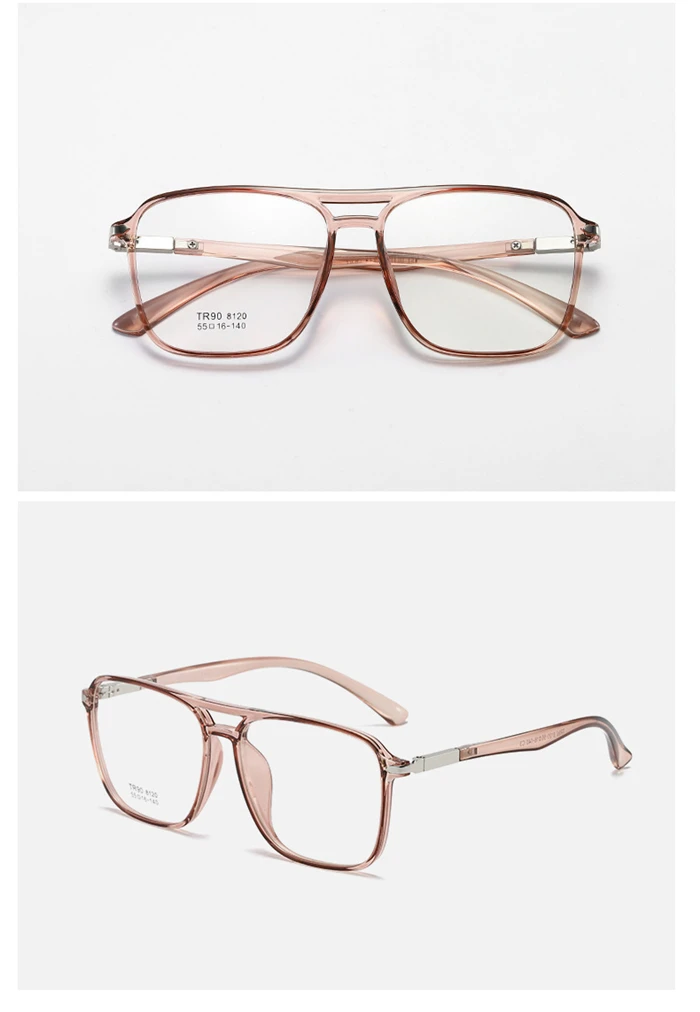 Olivgrüner Rahmen übergroße Myopie Brille Anti blaue Strahlen tr90 Studenten verschreibung pflicht ige Brille Dioptrien 0-800-0, 5-1, 5 bis-0,5 – Detail 14