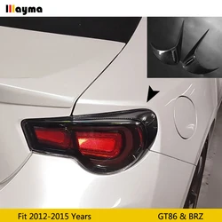 Carbon Fiber Rear headlight Covers Eyelids Eyebrows Trims For Toyota GT86 2012 - 2015 For Scion FR-S 86 For Subaru BRZ 2pcs