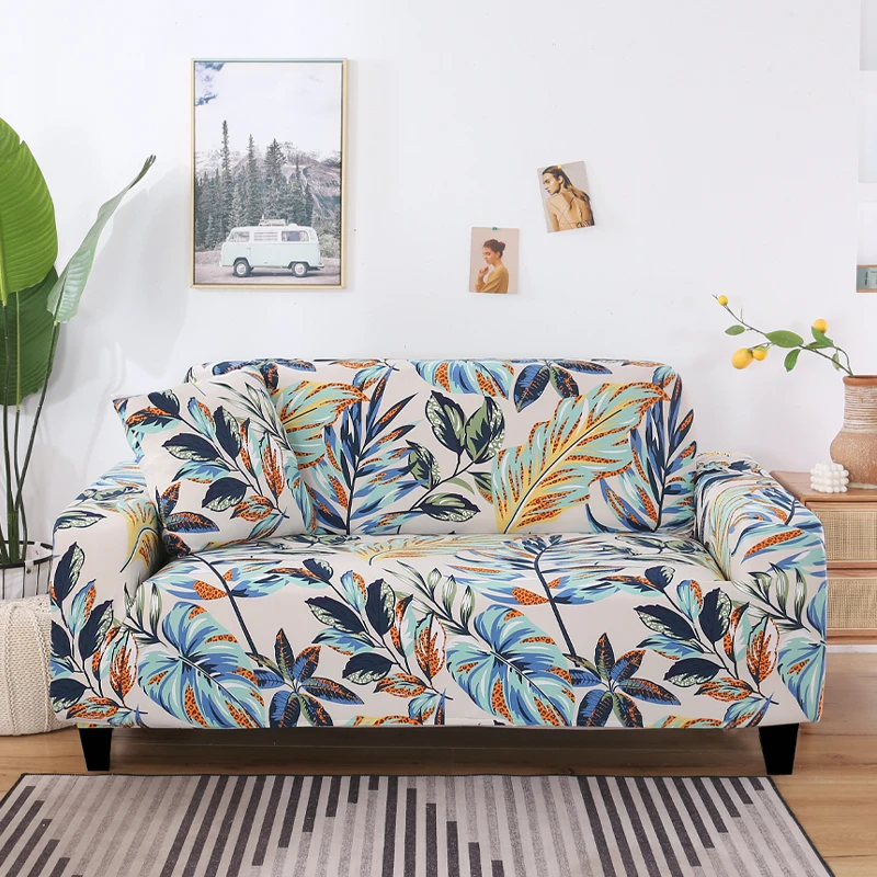 

High Quality All-inclusive High Stretch Sofa Cover Printed Knitted Sofa Cover Sofa Dust Cover