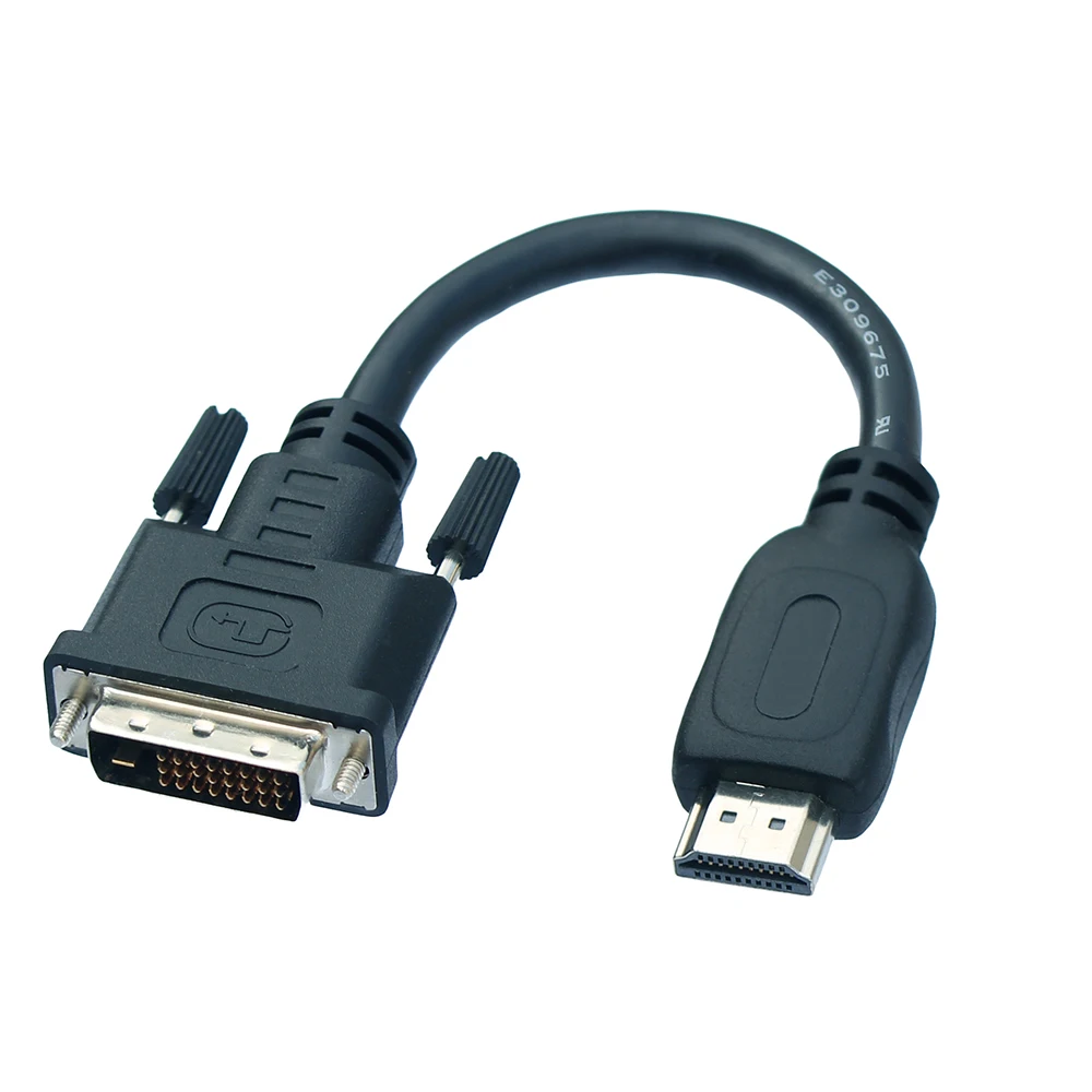 

11CM HD A Male to DVI-D Male Short HD-compatible Adaptor Cable for LCD PC HDTV