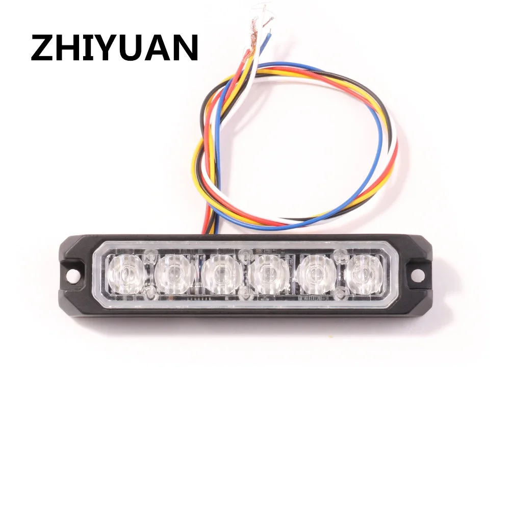 Isochronous Strobe Flash Warning Light IP65 Waterproof Emergency 18W Mini Ambulance Blinking Alarm Lamp 12-24V Head Lights Grill