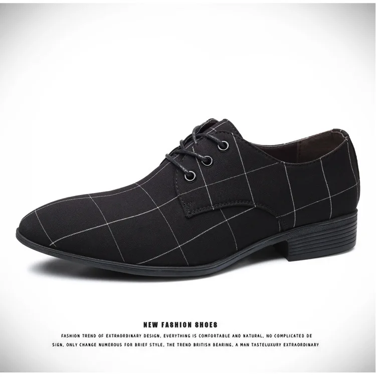 Men Classic Business Shoes Man Dress Shoes Fashion Korea Pointed Toe  Lace-Up Formal Wedding Shoes Men Black Lattice 999 - AliExpress 322