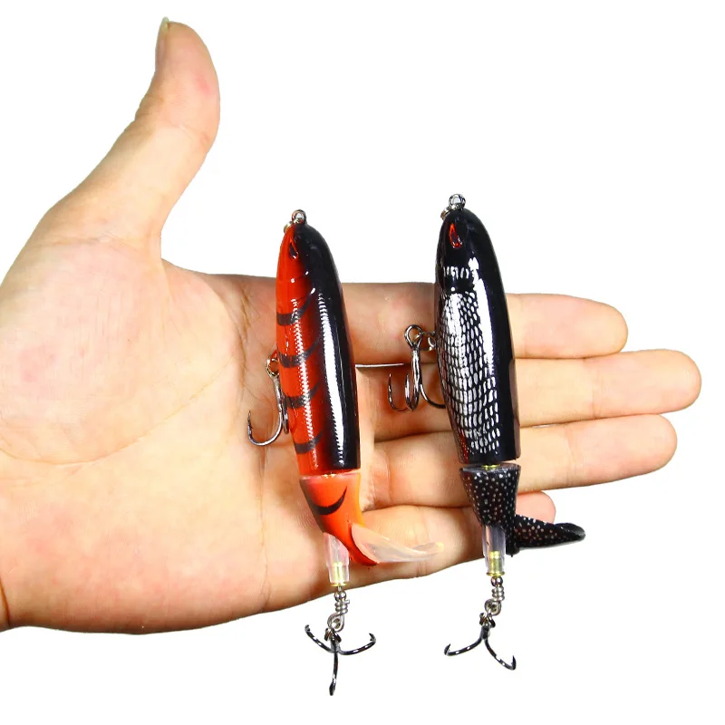 Whopper Plopper 13/15/35g Swimbait Hard Lure VIB Jig Spin Bait Fishing Rotating Tail Topwater Fishing Tackle Sea Spoon For Pike