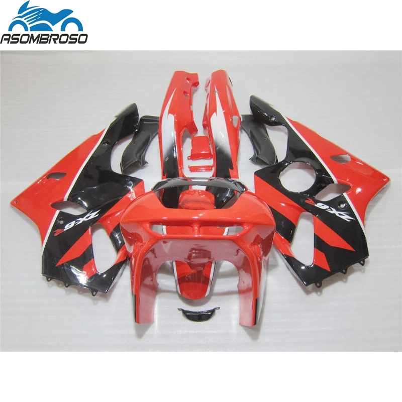 

Red Black High Quality Bodyworks for Kawasaki Ninja ZX6R fairing kit 1994-1997 plastic fairing set zx6r 94 95 96 97 HJ13