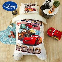 Disney McQueen Car Bedding Set For Baby Crib bed linen 3pcs set duvet cover bed sheet pillow case for baby 60x120cm cot gifts