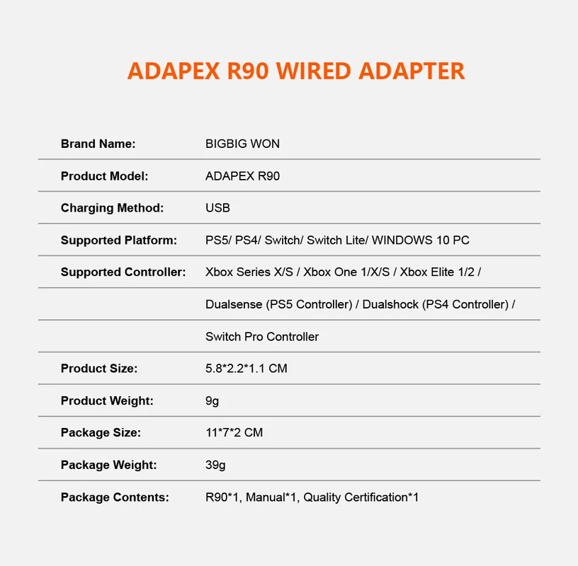 R90 USB استقبال محول ل PS5/PS4/التبديل برو/PC/Xbox سلسلة X/S/Xbox One استقبال غمبد محول ألعاب الفيديو اكسسوارات