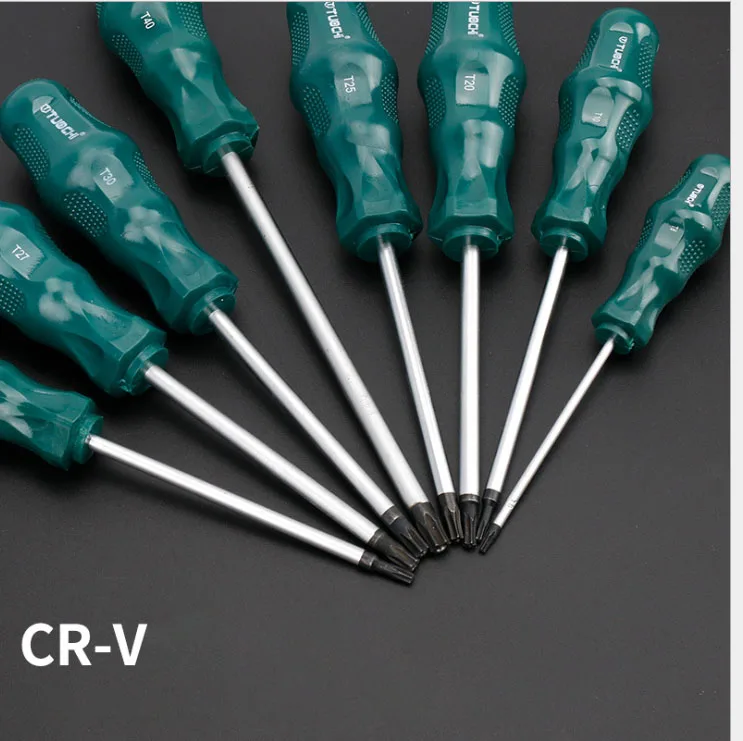 Set di cacciaviti da 6 pezzi/8 pezzi con punta magnetica scanalata e cacciavite Torx Phillips manico isolato CR-V utensili manuali domestici multifunzione