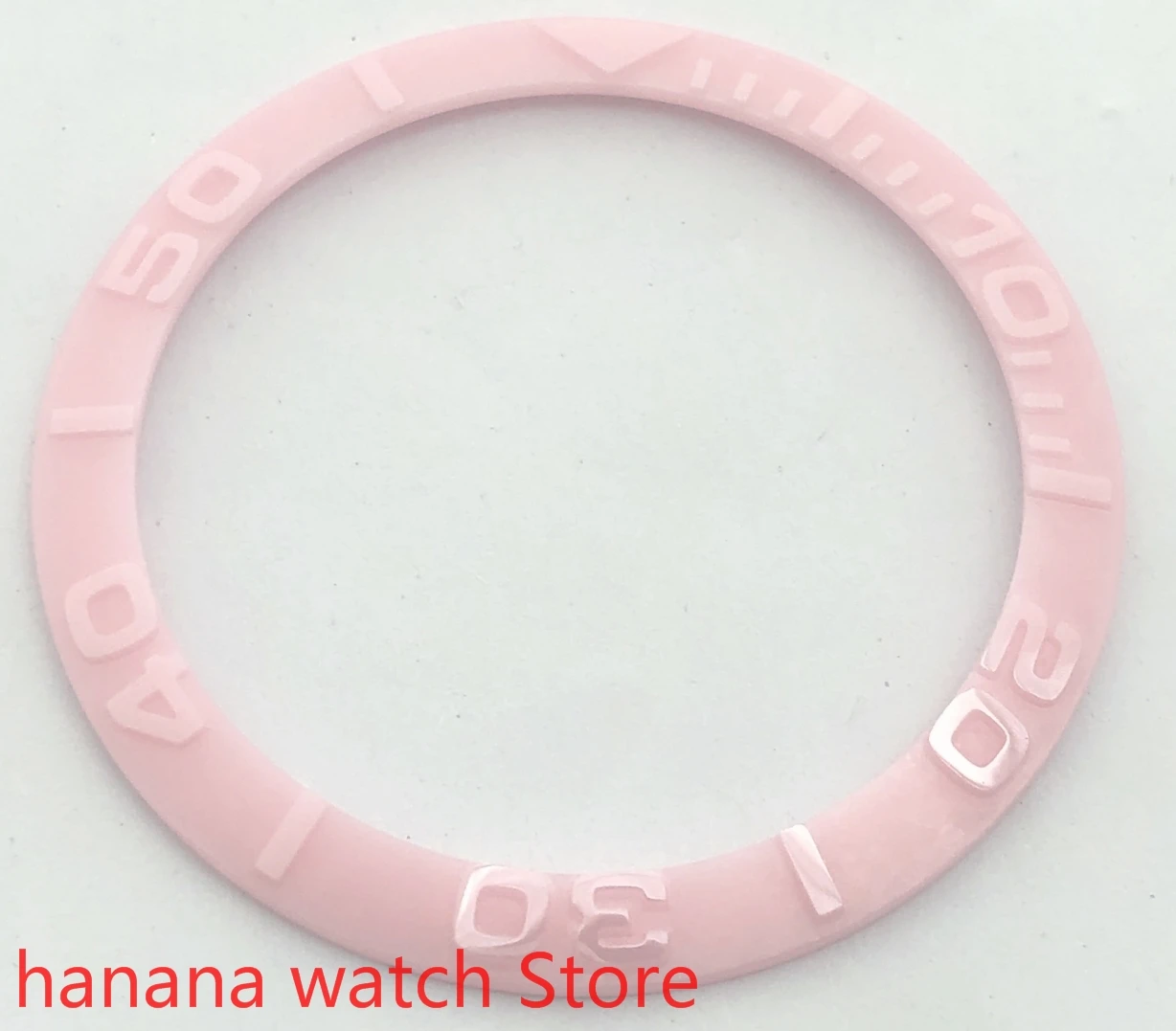 Brand new high quality 38mm pearl rotating watch bezel light pink suitable for self-winding 40mm case men's watch