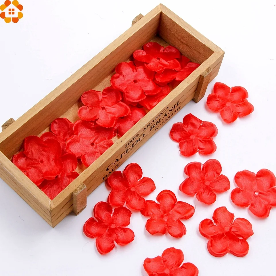 500pcs Simulation Cherry Blossom Petals Rose Petals Wedding Petals  Fake Artificial Flower For Home And Wedding Decoration