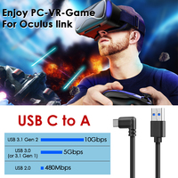 New Arrival Components 5M VR Data Line Charging Cable For Oculus Quest 2 Link Headset USB 3.0 Type C Transfer USB-A Type-C Hot