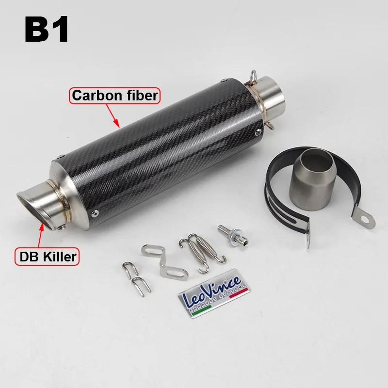 38-51mm Universal Motorcycle Exhaust Muffler Dual Left Right Side Escape Moto E Mark DB Killer for pcx nmax Z1000 Z900 FZ6N R6