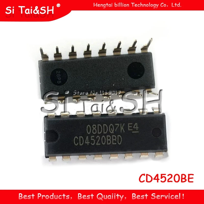 10PCS CD4520BE DIP16 CD4520 DIP 4520BE DIP16 new and original IC