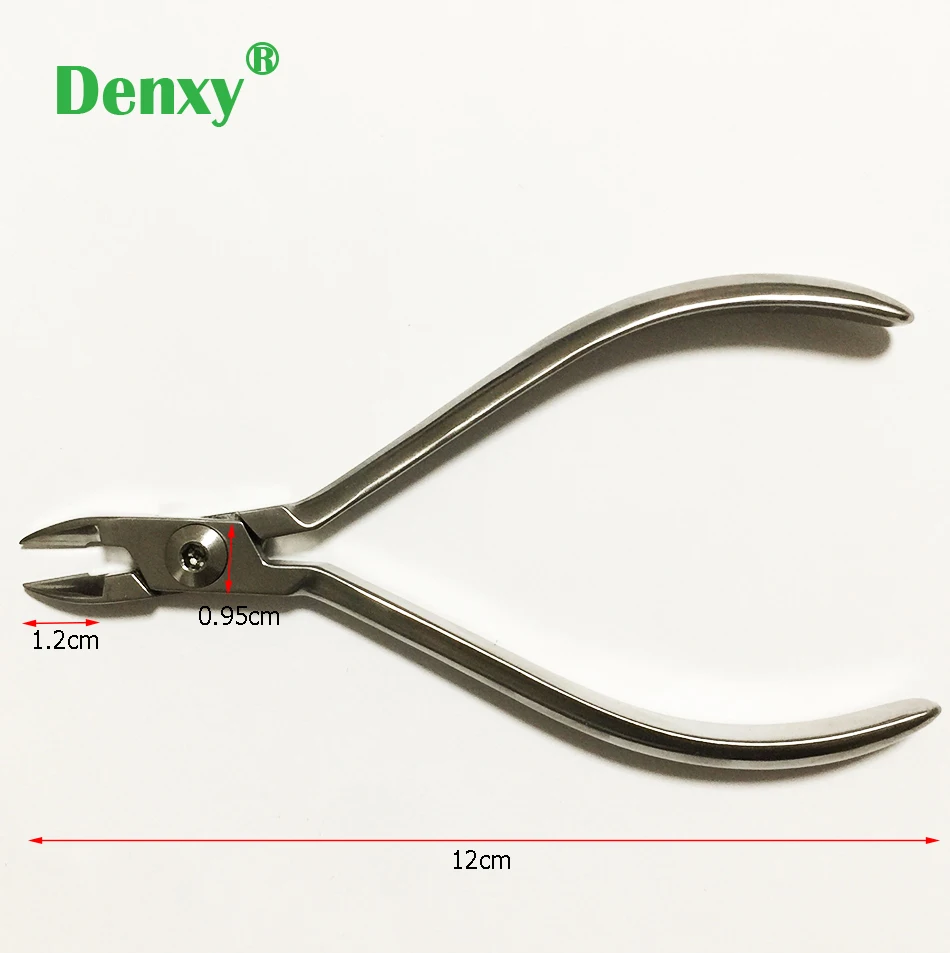 Denxy Mini lekki przecinak do drutu szczypce ortodontyczne szczypce do ligatury przecinak do ligatury ortodontyczny łuk drut szelki wspornik ortodontyczny