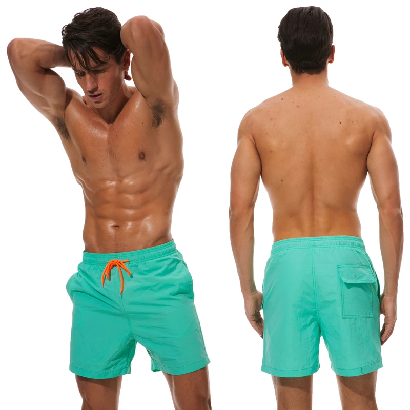 Datifer New Arrival Swimming Shorts Men Solid Color Nylon Breathable Mesh Liner Sports Plus Size Bermudas Masculina Swimsuits