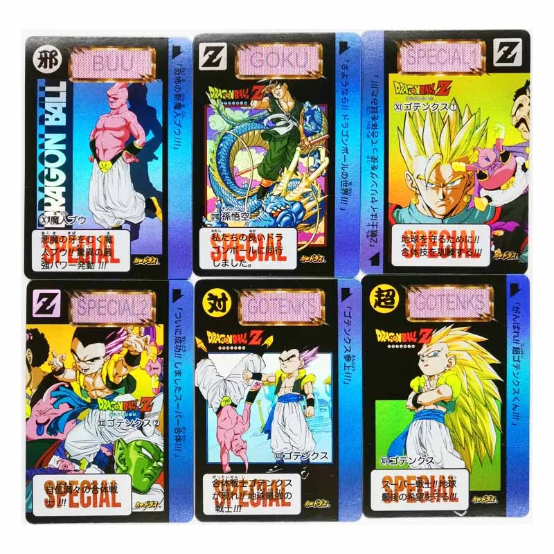 9pcs/set Super Saiyan Dragon Ball Z Majin Buu No.2 Heroes Refraction Battle Card Ultra Instinct Goku Game Collection Cards