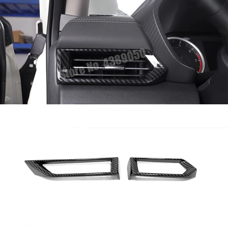 

ABS Matte/Carbon fibre For Nissan Sentra 2020 Accessories LHD Car left and right air outlet Cover trim Sticker Car styling 2pcs