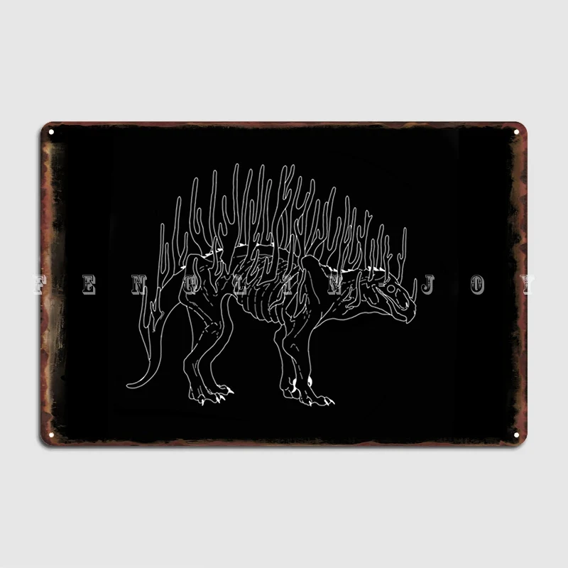 Zombie Dragon Metal Plaque Poster Cinema Garage Cave Pub Printing Painting Décor Tin Sign Posters