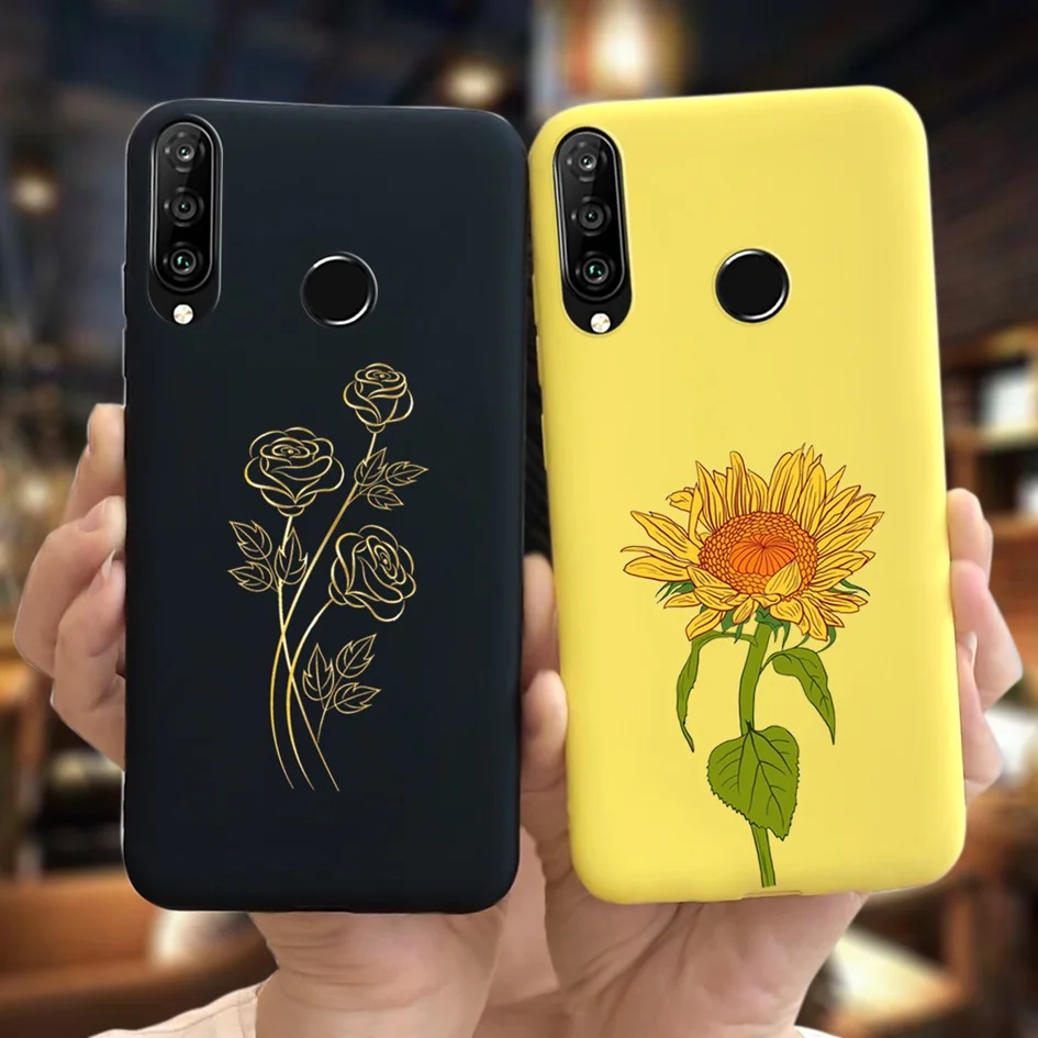 Flower Case For Huawei P30 Lite New Edition 2020 Cover Soft Silicone Protector Coque For Huawei P30lite MAR-LX1M Phone Bag 6.15\