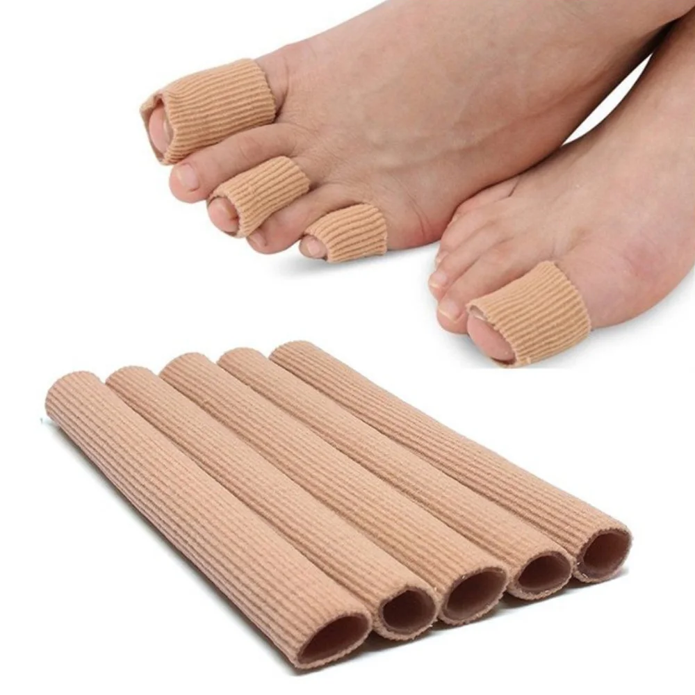 1pc Fabric Finger Toe Protector Separator Tubes Foot Hand Pain Relief Soft Bandage Foot Care Tools Callus Protection Tools