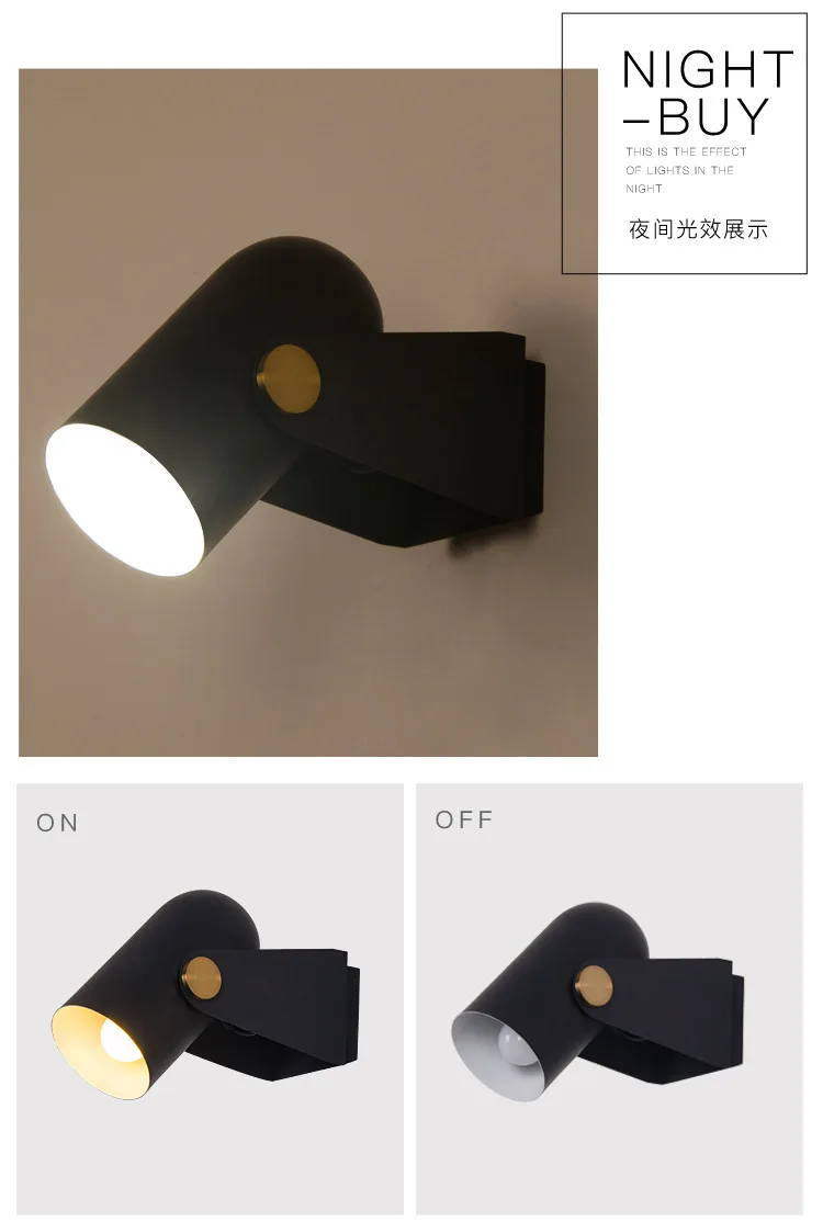 Carronade Wand Licht Europa Nordic Kleine Kupfer drop licht Led Goldene Moderne Schlafzimmer Esszimmer Bar deco design Led loft wand lampe – Detail 9