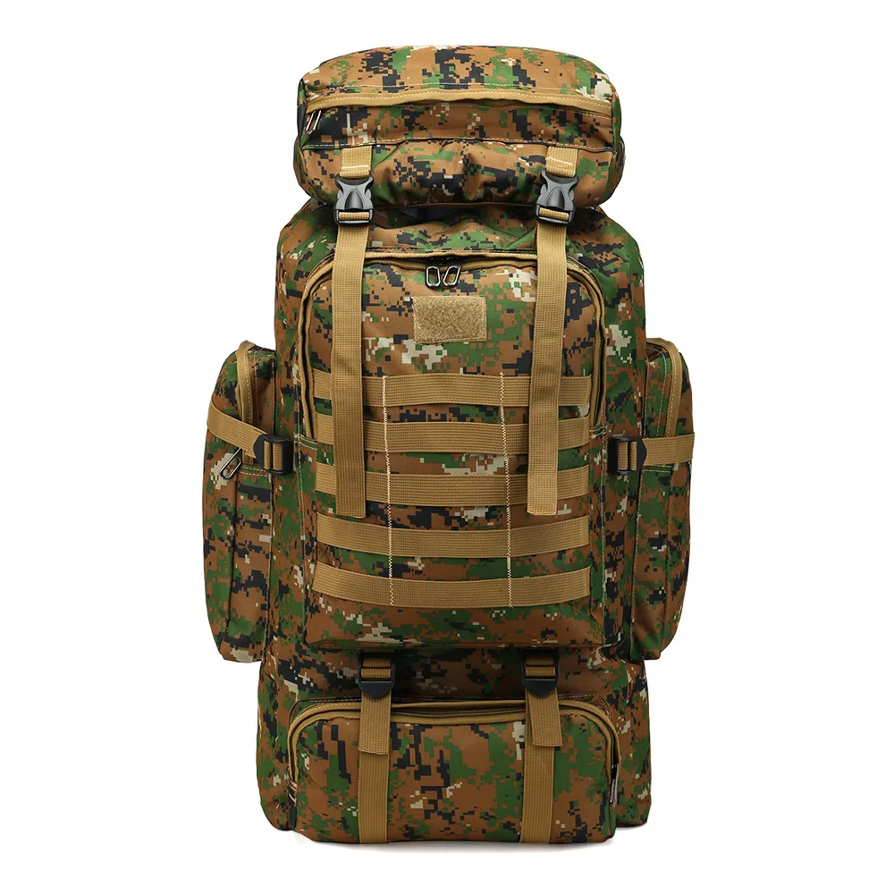 Large Capacity Tactical Military Backpack, Army Bag, Outdoor Hiking Camping Backpack, Molle Travel Bag, 70L