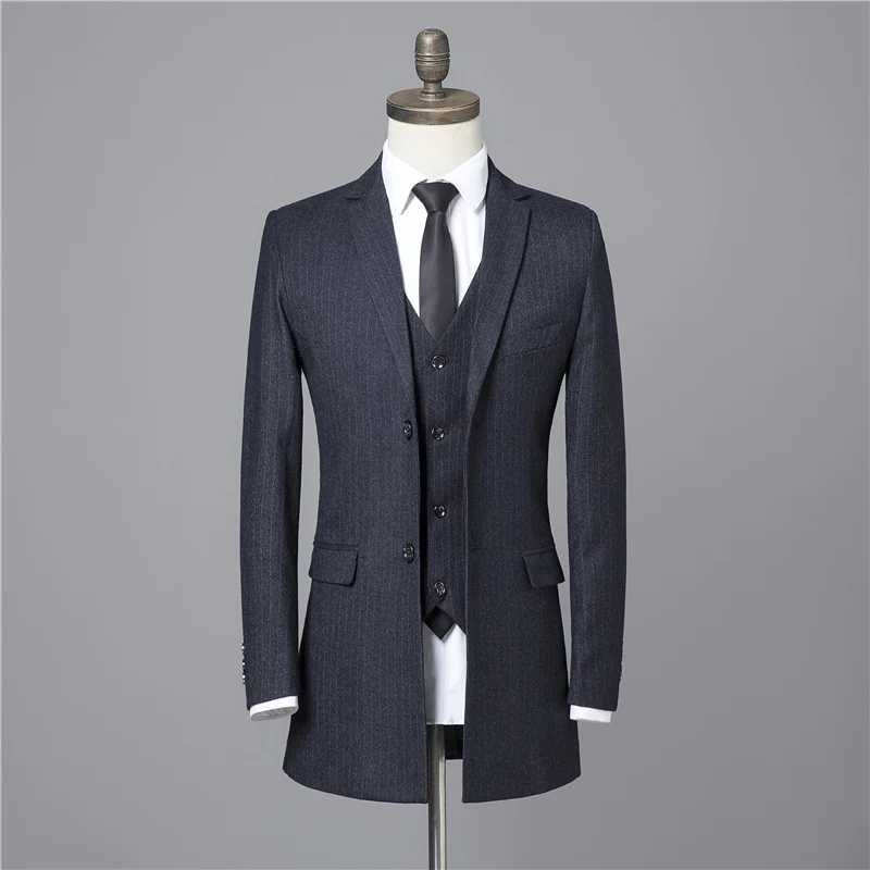 (Jacket+Vest+Pants) 2020 new arrival Men's Suits For Men Casual Wedding Suit Slim Fit Man Wedding Suits Dress Men M-5XL