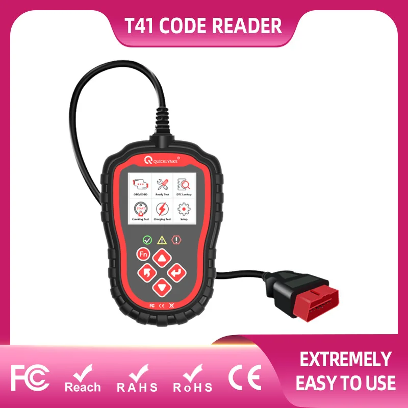 

obd2/obd automobile fault diagnosis instrument T41 automobile inspection fault reading and clearing scanner measuring instrument