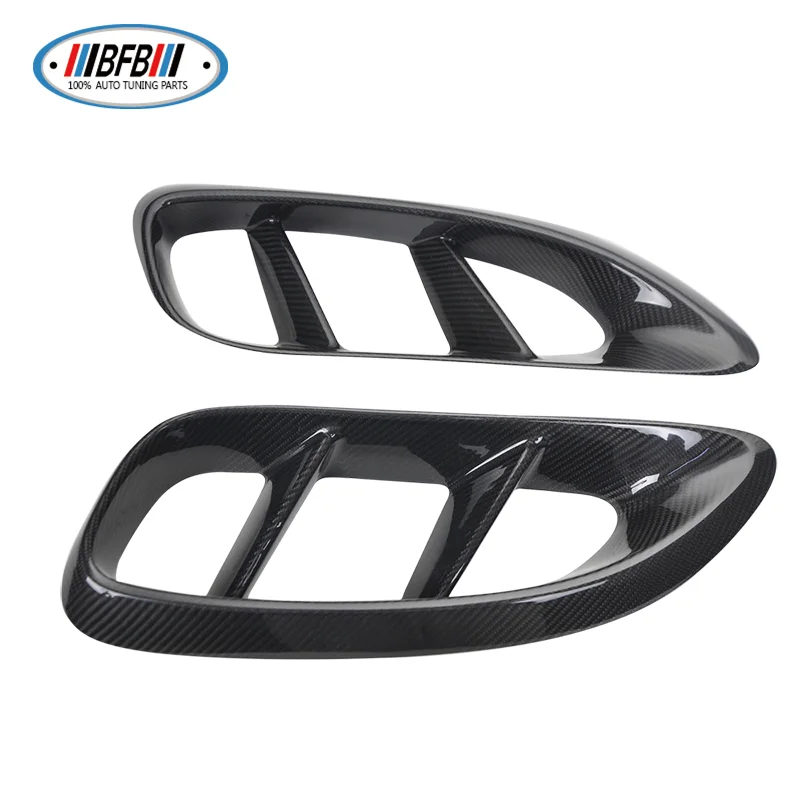 

BFB Dry Carbon Add On Style 2pcs Side Vents Fender Trim Side Body Vents Cover Glossy For Porsche 718 Boxster Cayman 2016-2018