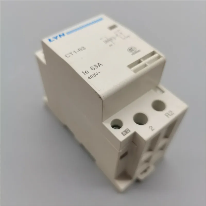 1PCS CT1-63 2P 32A 40A 63A 220V 230V~ 50/60HZ Din rail Household ac Modular contactor 2NO 1NO 1NC 2NC