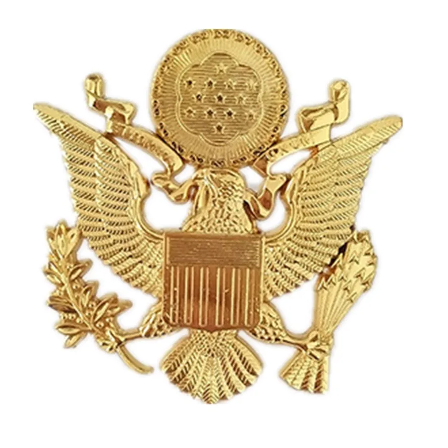 Badge Eagle Emblem Insignia Cockade for Hat Military Officer Caps