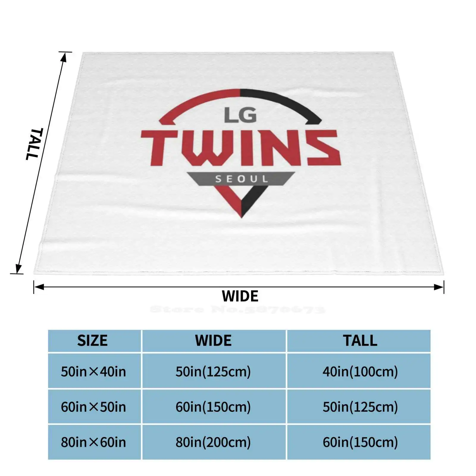 Untitled Super Warm Soft Blankets Throw On Sofa / Bed / Travel Lg Twins Seoul Hanwha Kbo Tigers Kiwoom Heroes Lotte