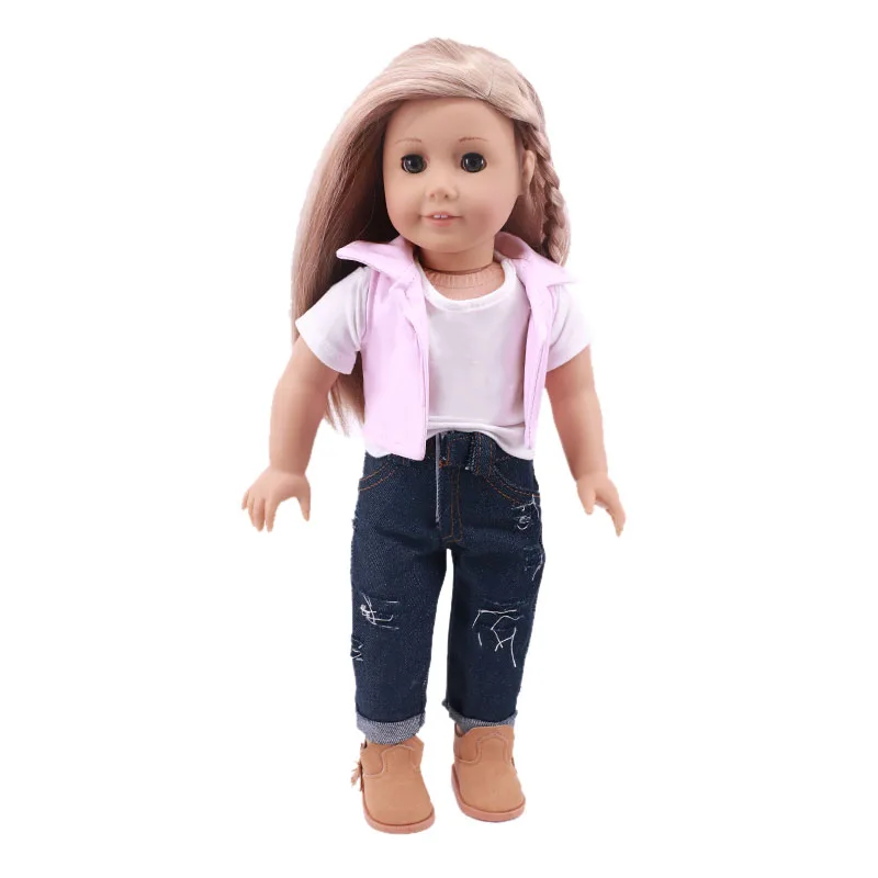 13-Color Solid Color Unprinted Cotton Handmade T-shirt For Boys&Girls Doll Inner Clothes Fit 18inch American Doll 43cm Born Baby