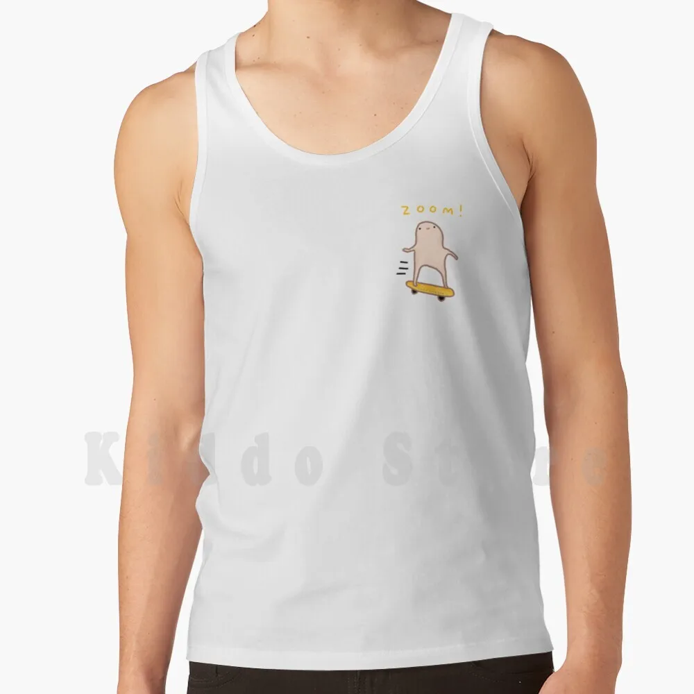 Honest Blob-Zoom! Camisetas sin mangas 100% algodón Honest Blob Zoom Zoomy para patinaje rápido, skate y monopatín