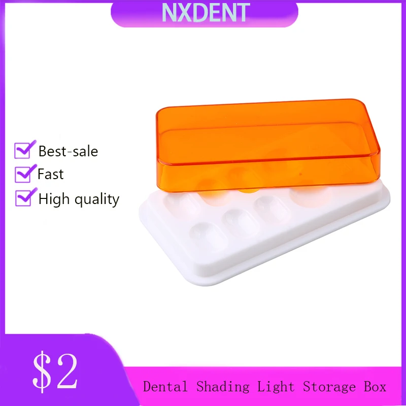 1pc Dental Shading Light Storage Box Color Toning Synthctic Acrylic Resin Box